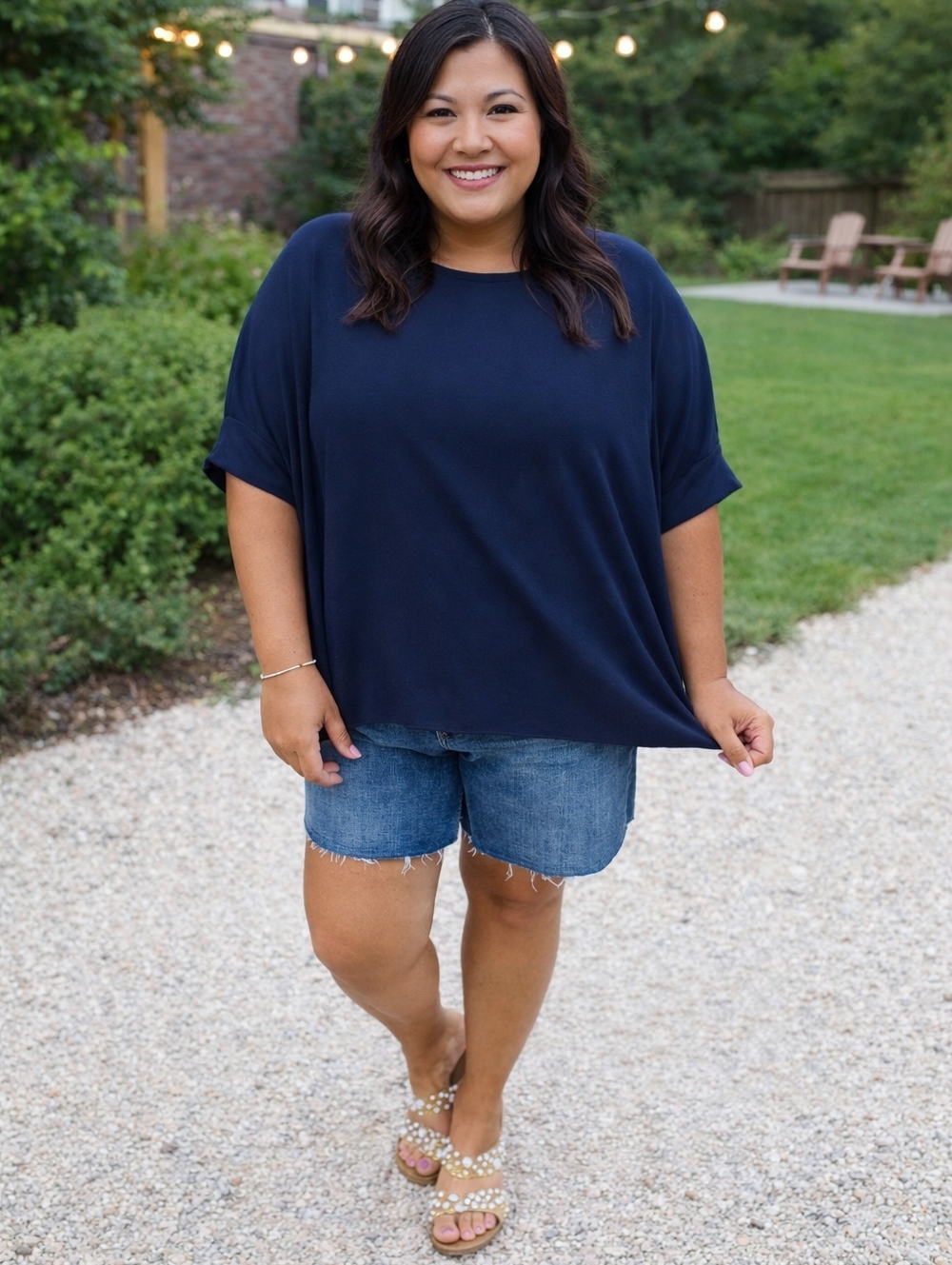 Andree by Unit top, flowy material, relaxed fit, 3X